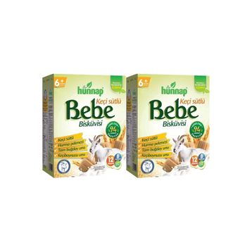 Hünnap 400 gr Keçi Sütlü Bebe Bisküvisi
