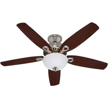 Hunter Builders Nikel 132 cm Aydınlatmalı Tavan Vantilatörü