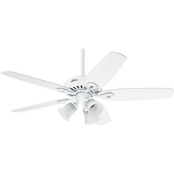 Hunter Builders Plus Beyaz 132 cm Aydınlatmalı Tavan Vantilatörü