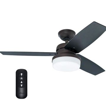 Hunter Fan Galileo Alfa Bronz 122 cm Aydınlatmalı Uzaktan Kumandalı Tavan Vantilatörü