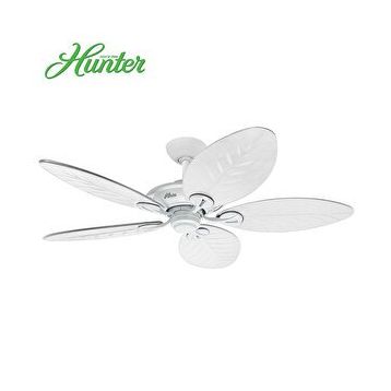 Hunter Fan Maribel Beyaz 137 cm Plastik Kanatlı Dış Mekan Nemli Mekan Tavan Vantilatörü