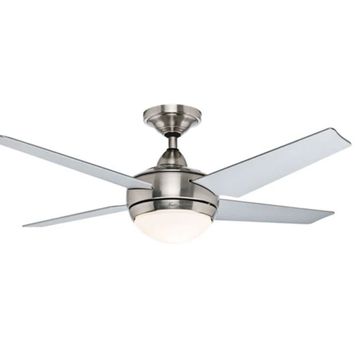 Hunter Fan New Sonic Fırçalanmış Nikel 132 cm Aydınlatmalı Uzaktan Kumandalı Tavan Vantilatörü