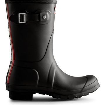 Hunter WFS2353RMA-BLK Tri Colour Logo Siyah Kadın Kısa Bot