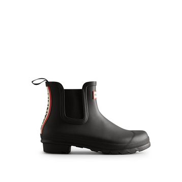 Hunter WFS2354RMA-BLK Originals Chelsea Tri Colour Logo Siyah Kadın Kısa Bot