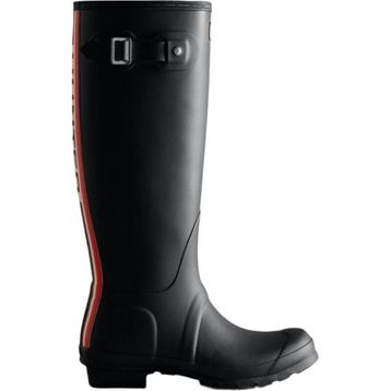 Hunter WFT2353RMA-BLK Wellington Tri Colour Logo Siyah Kadın Uzun Bot