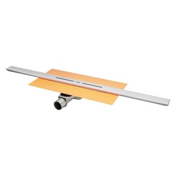 Hüppe Galata X Yandan Çıkışlı 40 cm Mat Satine Duş Kanalı