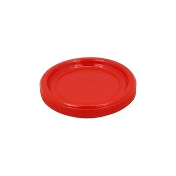 Huramarketing 22 cm 25'li Kırmızı Plastik Tabak