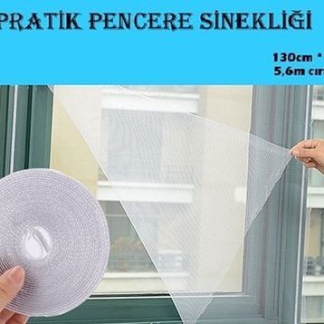 Huramarketing Ayarlanabilir Yıkanabilir Pratik Tül Pencere Sinekliği