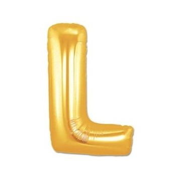Huramarketing L Harf Altın Renk 40 inç Folyo Balon