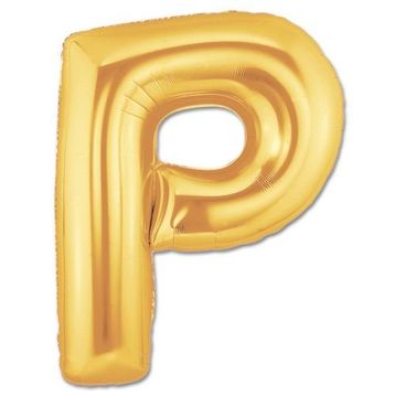 Huramarketing P Harf Altın Renk 40 inç Folyo Balon
