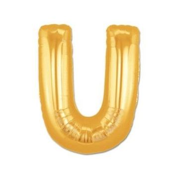 Huramarketing U Harf Altın Renk 40 inç Folyo Balon