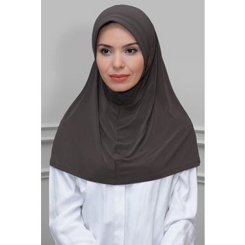 Hürrem Bone 1600-10 Vizon Sandy Sade Geçmeli Eşarp