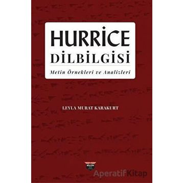 Hurrice Dilbilgisi Leyla Murat Karakurt