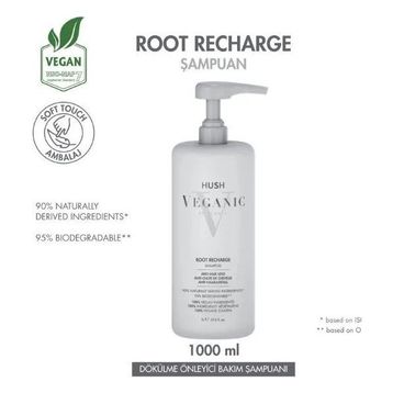 Hush 1000 ml Veganic Root Recharge Dökülme Önleyici Şampuan