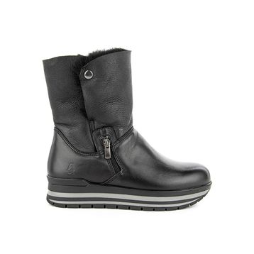 Hush Puppies 725014-001 Deri Siyah Kadın Bot