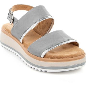 Hush Puppies Feliz 624204 00-Mavi Hakiki Deri Kadın Sandalet