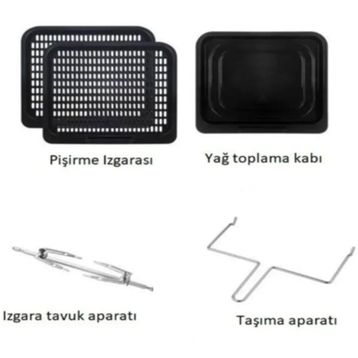 Hutt OA10 Airfryer 10 lt Yeşil Yağsız Fritöz