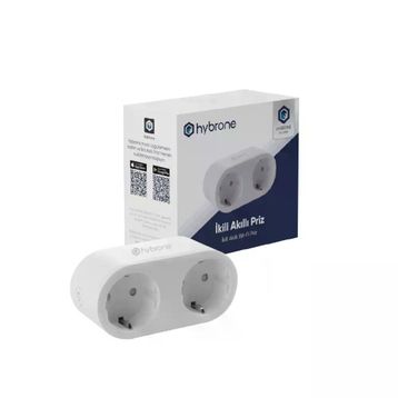 Hybrone HY-PW2021-SP Akım Korumalı İkili Wi-Fi Akıllı Priz