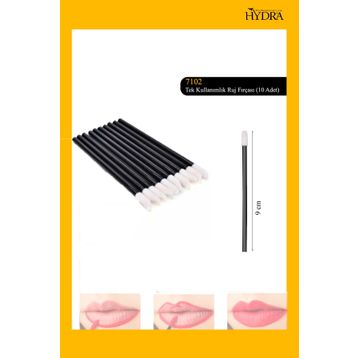 Hydra 10'lu HD-7102 Tek Kullanım Ruj Fırçası