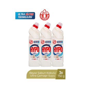 Hyper Hypo 750 ml Beyaz Sabun Ultra Çamaşır Suyu (3 adet)