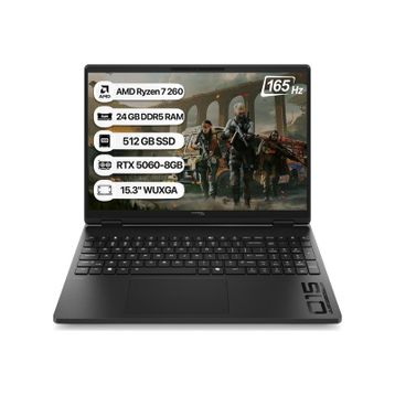 HyperX OMEN 15 15-GB0006NT D2QW2EA Ryzen 7 260 24GB RAM 512GB SSD RTX 5060 FreeDOS 15.3 inç Oyun Bilgisayarı