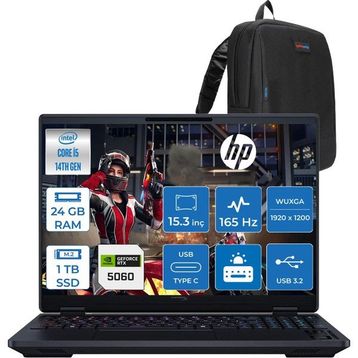 HyperX OMEN 15-GA0004NT D2TT1EA i5-14450HX 24GB RAM 1TB SSD RTX 5060 FreeDOS 15.3 inç Oyun Bilgisayarı