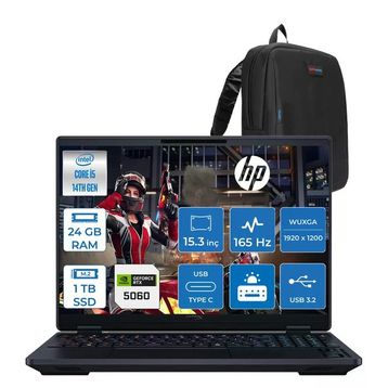 HyperX OMEN 15-GA0004NT D2TT1EA i5-14450HX 24GB RAM 1TB SSD RTX 5060 FreeDOS 15.3 inç Oyun Bilgisayarı