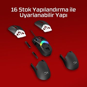 HyperX Pulsefire Saga A2PB3AA RGB Optik Kablolu Gaming Mouse