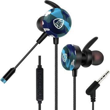 Hytech HY-GK4 Mavi Kamuflaj Kulakiçi Oyuncu Kulaklık