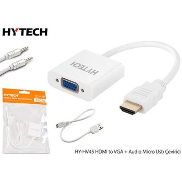 Hytech HY-HV45 Hdmı To Vga Audio Micro Usb Çevirici