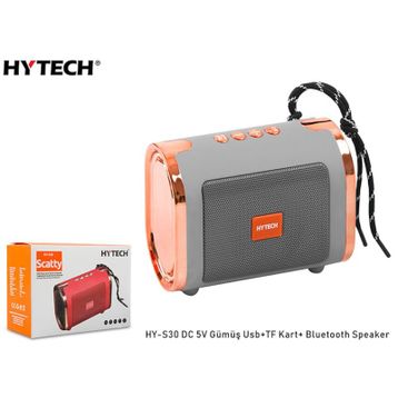 Hytech HY-S30 DC 5V Bluetooth Speaker Gümüş Usb TF Kart