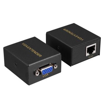 Hytech HY-VGAEX60 60 mt VGA Extender CAT5E/CAT6 Siyah Kablo Uzatıcı