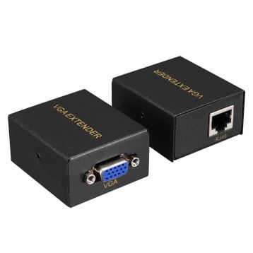 Hytech HY-VGAEX60 60 mt VGA Extender CAT5E/CAT6 Siyah Kablo Uzatıcı
