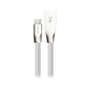 Hytech HY-X205 3A Micro Usb 1m Beyaz Data Şarj Kablosu