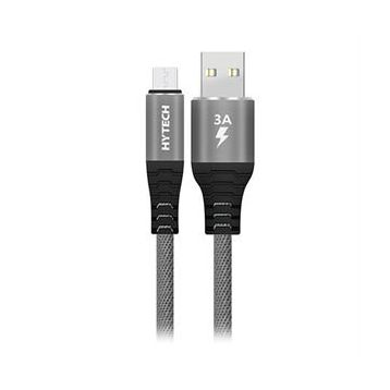 Hytech HY-X210 Gri Micro Usb 3A 1 mt Data ve Şarj Kablosu