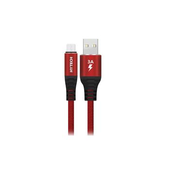 Hytech HY-X210 Gri Micro Usb 3A 1 mt Data ve Şarj Kablosu