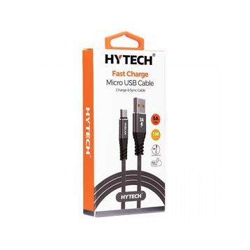 Hytech HY-X210 Gri Micro Usb 3A 1 mt Data ve Şarj Kablosu
