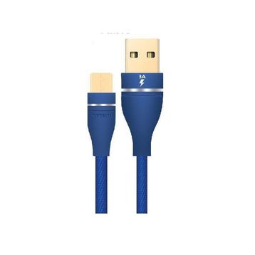 Hytech HY-X220 3A Micro Usb 1M Mavi Data Sarj Kablosu