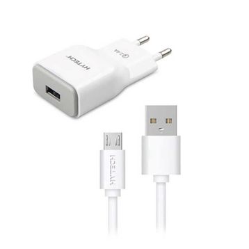 Hytech HY-X24 Micro Usb 2.4A Hızlı Şarj Kablo + Şarj Adaptörü