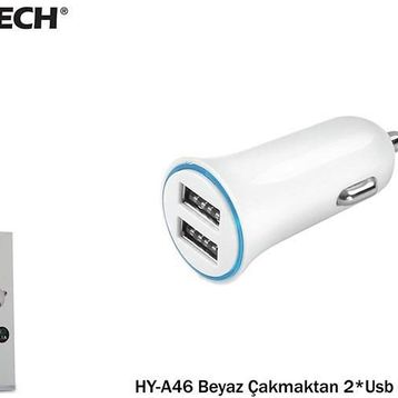 Hytech HY-X46 3.4A Type-C Kablolu 2 USB Hızlı Şarj
