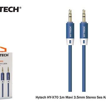 Hytech HY-X70 Mavi 1M 3.5 mm Stereo Ses Kablosu
