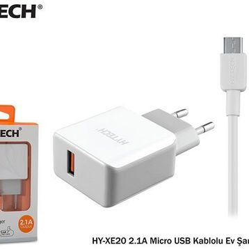 Hytech HY-XE20 2.1A Micro USB Kablolu Ev Şarj Adaptör