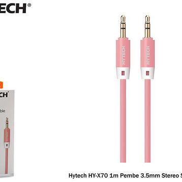Hytech HYX70 1M Pembe 3.5Mm Stereo Ses Kablosu