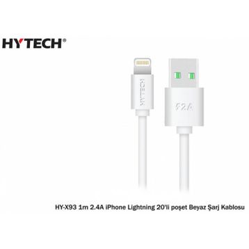 Hytech HYX93 1 mt 2.A Beyaz iPhone Lightning