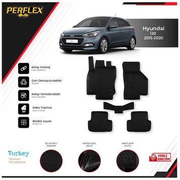 Hyundai 2015-2020 İ20 3d Havuzlu Paspas