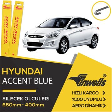 Hyundai Accent Blue 2011-2015 Muz Silecek Takımı