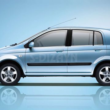 Hyundai Getz 2002-2011 6 Parça Krom Cam Çıtası