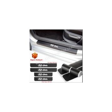 Hyundai Getz 4 Adet Karbon Kapı Eşiği Sticker