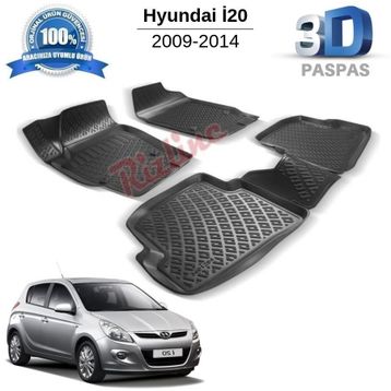 Hyundai İ20 2009-2014 3D Havuzlu Paspas
