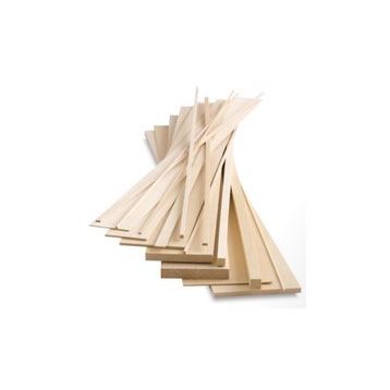 İahşap 10 x 10 cm x 175 cm 1 Adet Kavak Ahşap Çıta Taslak Tahta Blok ve Kereste